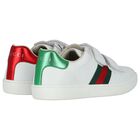 حذاء رياضي جلد باللون الأبيض, 1, hi-res