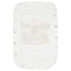Baby Girls White & Pink Carousel Fitted Sheet, 2, hi-res