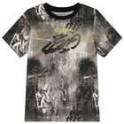 تي شيرت أولاد بالشعار باللون البيج والرمادي, 2, hi-res