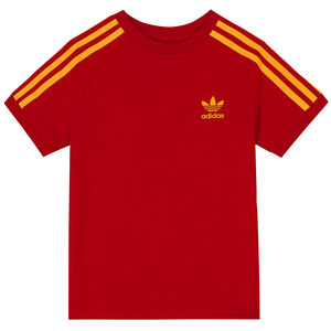 Red 3-Stripes Logo T-Shirt