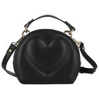 Girls Black Shoulder Bag, 2, hi-res