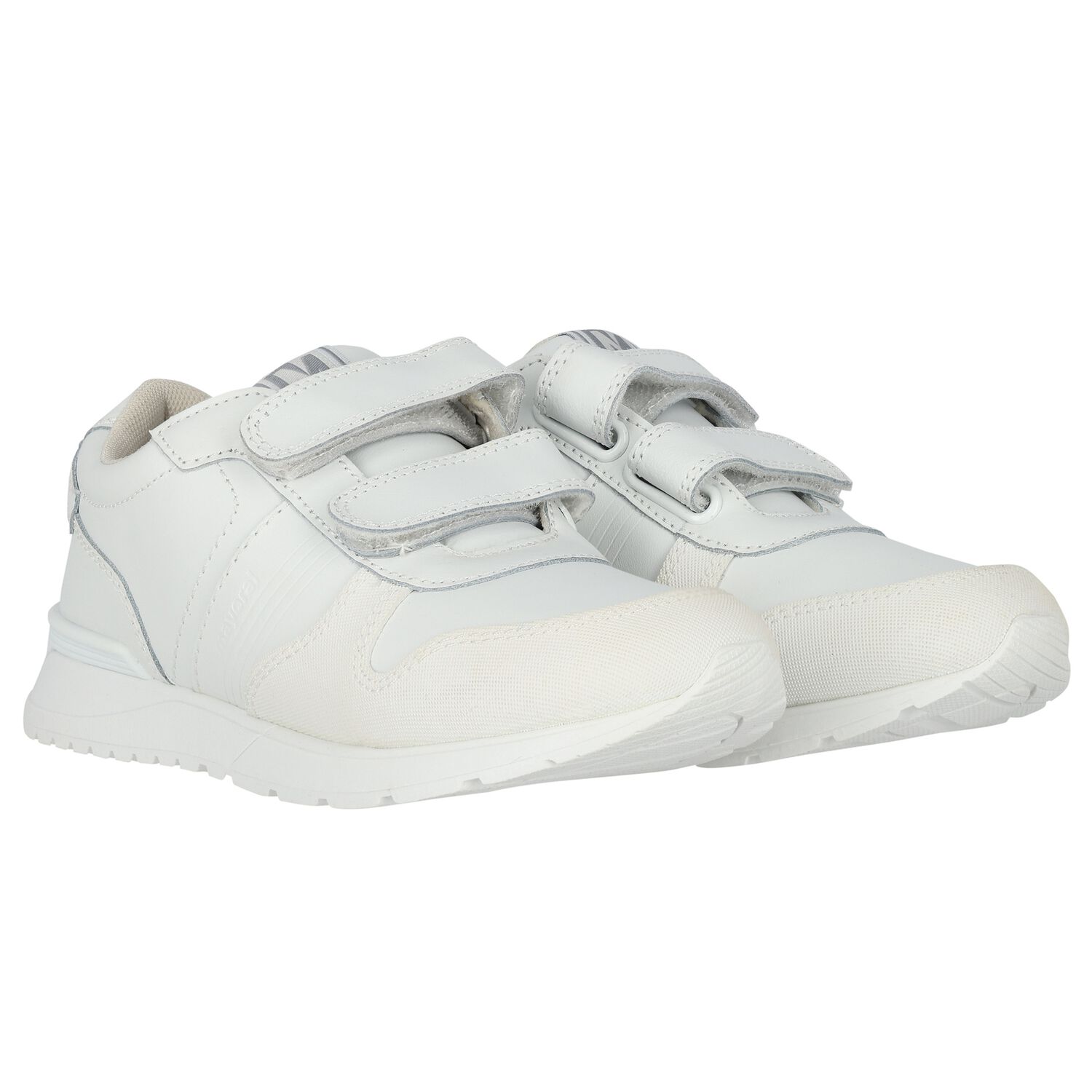 Boys White Logo Trainers, 1, hi-res image number null