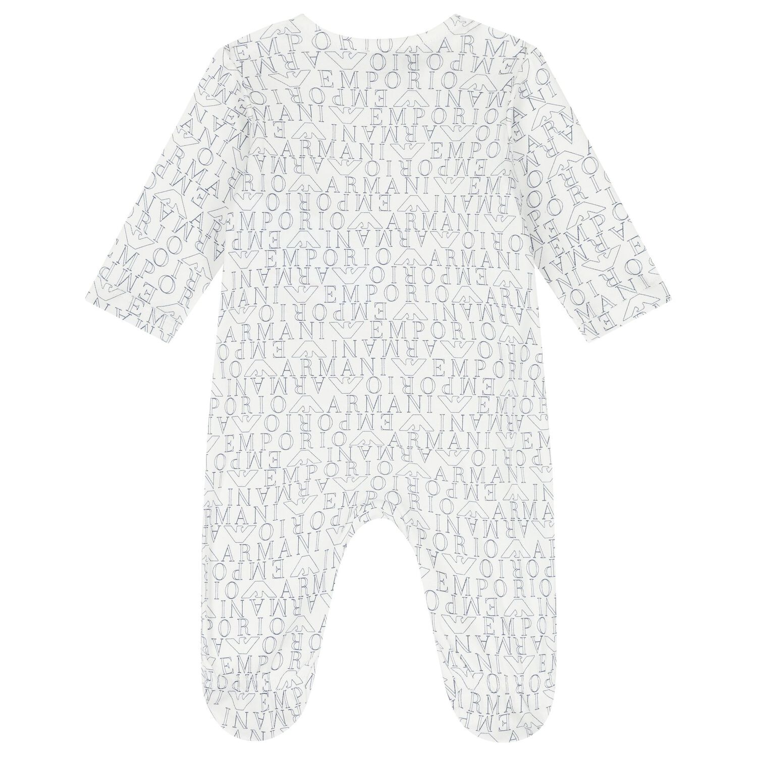 طقم  أفرول أولاد بالشعار  باللون الأبيض والكحلي, 2, hi-res image number null