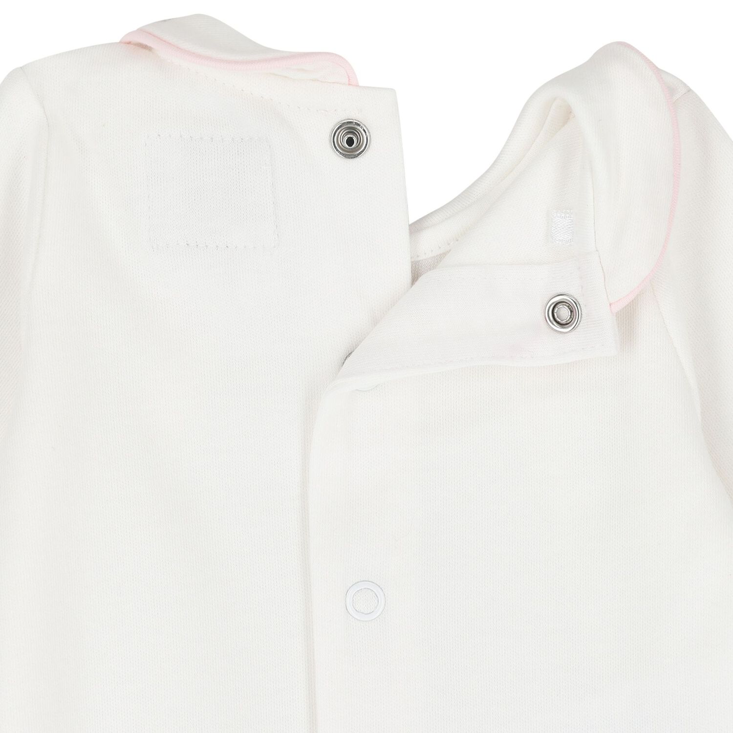 Baby Girls Pink & Ivory Flower Babygrows ( 2-Pack ), 1, hi-res