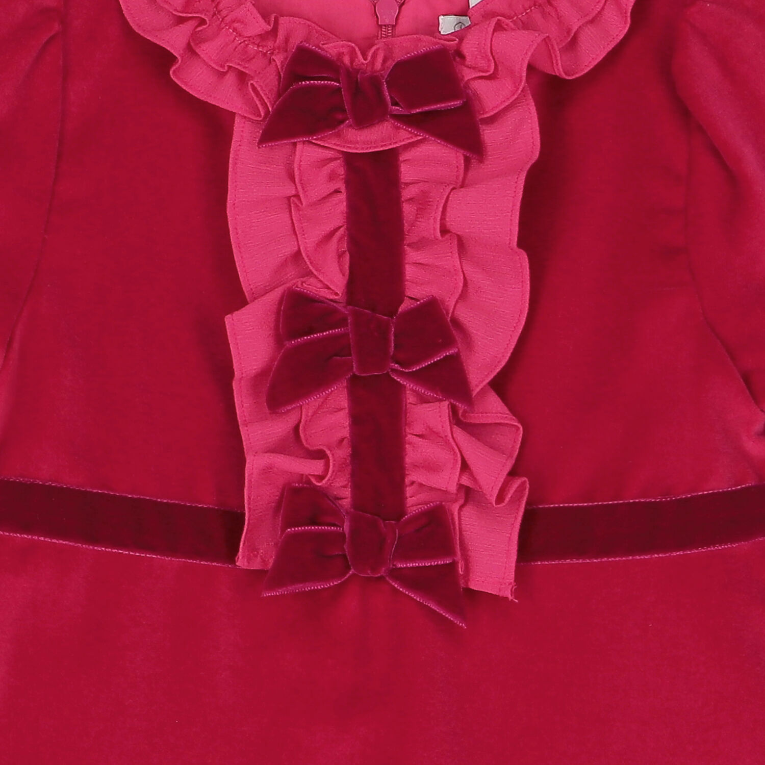 فستان بنات بكشكشة باللون الزهرى, 1, hi-res image number null