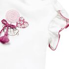 طقم بنات ليغنز باللون الأبيض والزهري, 1, hi-res