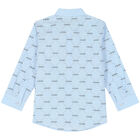 Boys Blue Logo Shirt, 1, hi-res