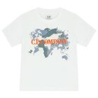 Boys White Logo T-Shirt, 1, hi-res