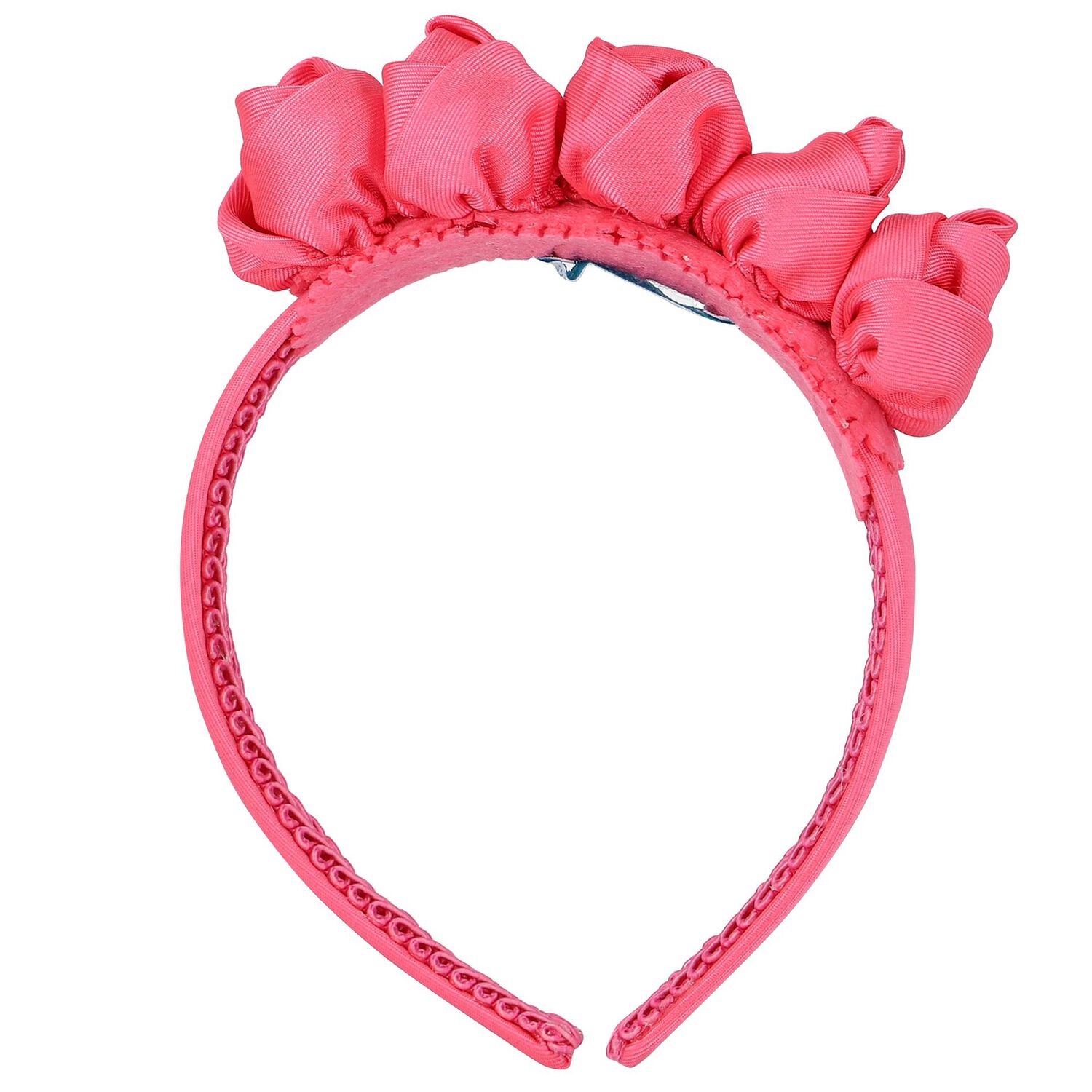 Girls Pink Floral Headband, 1, hi-res