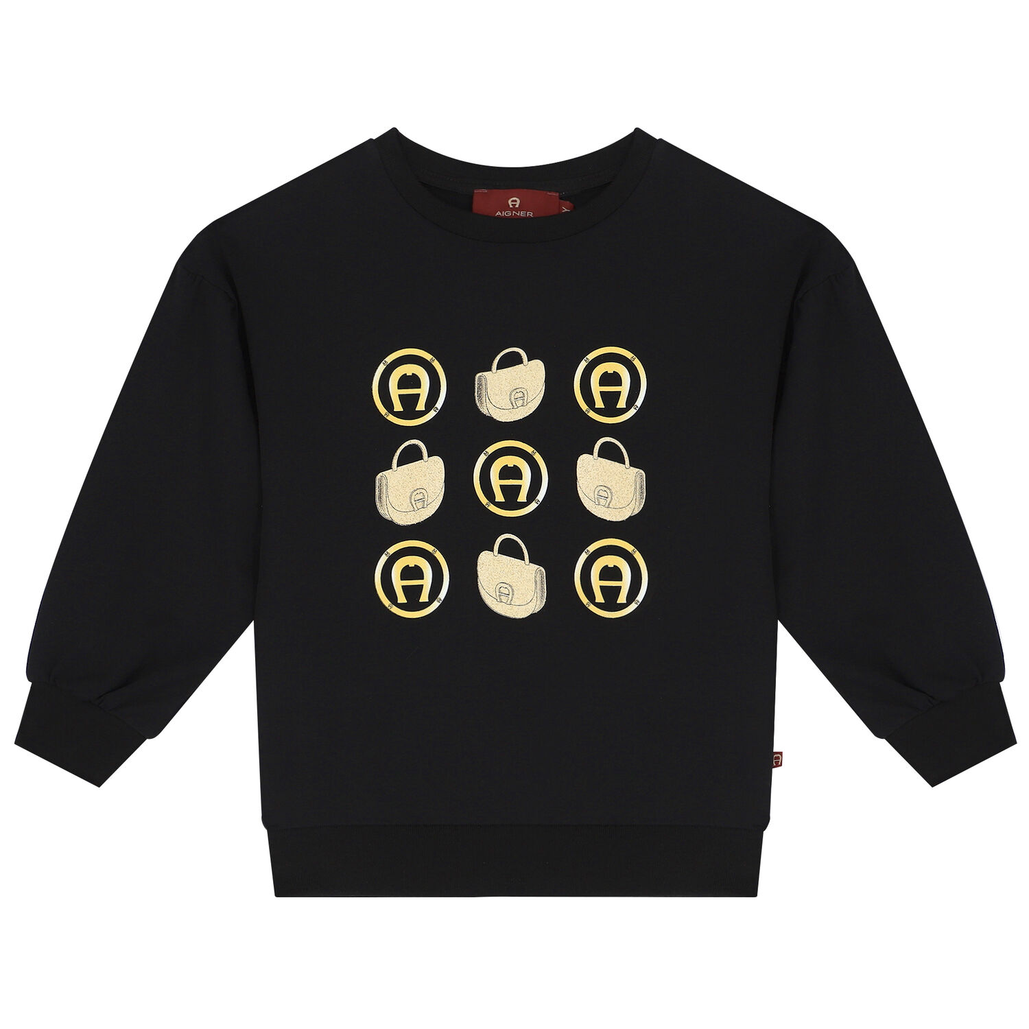 بدلة رياضية باللون الاسود للبنات, 1, hi-res image number null