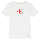 بيجاما بالشعار باللون الأبيض والأسود, 1, hi-res