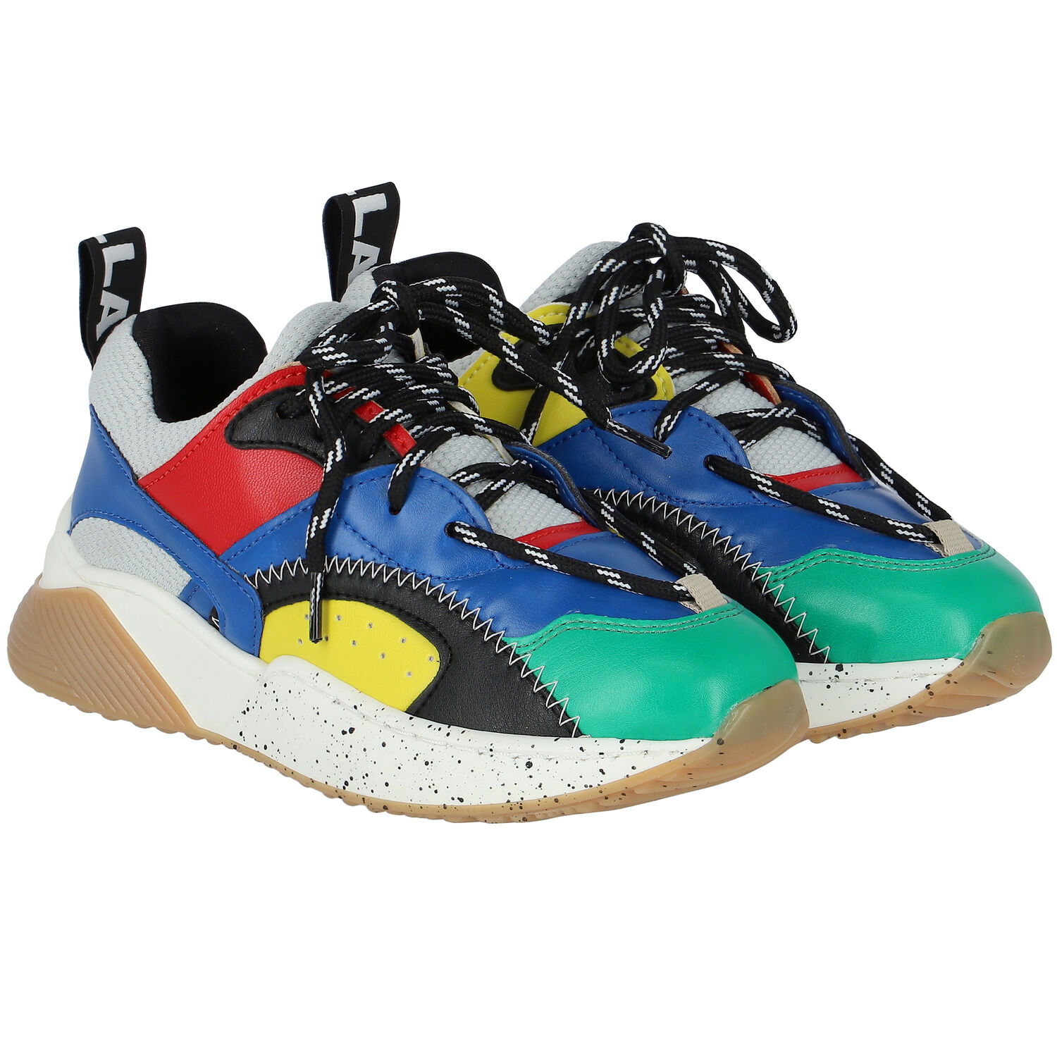 Boys Multi-Colored Logo Trainers, 1, hi-res image number null