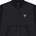 Girls Black Logo Zip Up Top, 1, hi-res