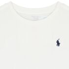 Baby Boys White Logo T-Shirt, 1, hi-res