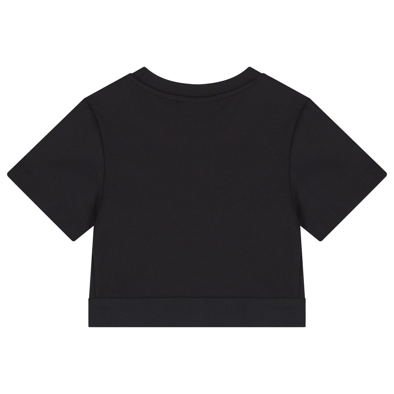 Girls Black Logo T-Shirt, 1, hi-res image number null