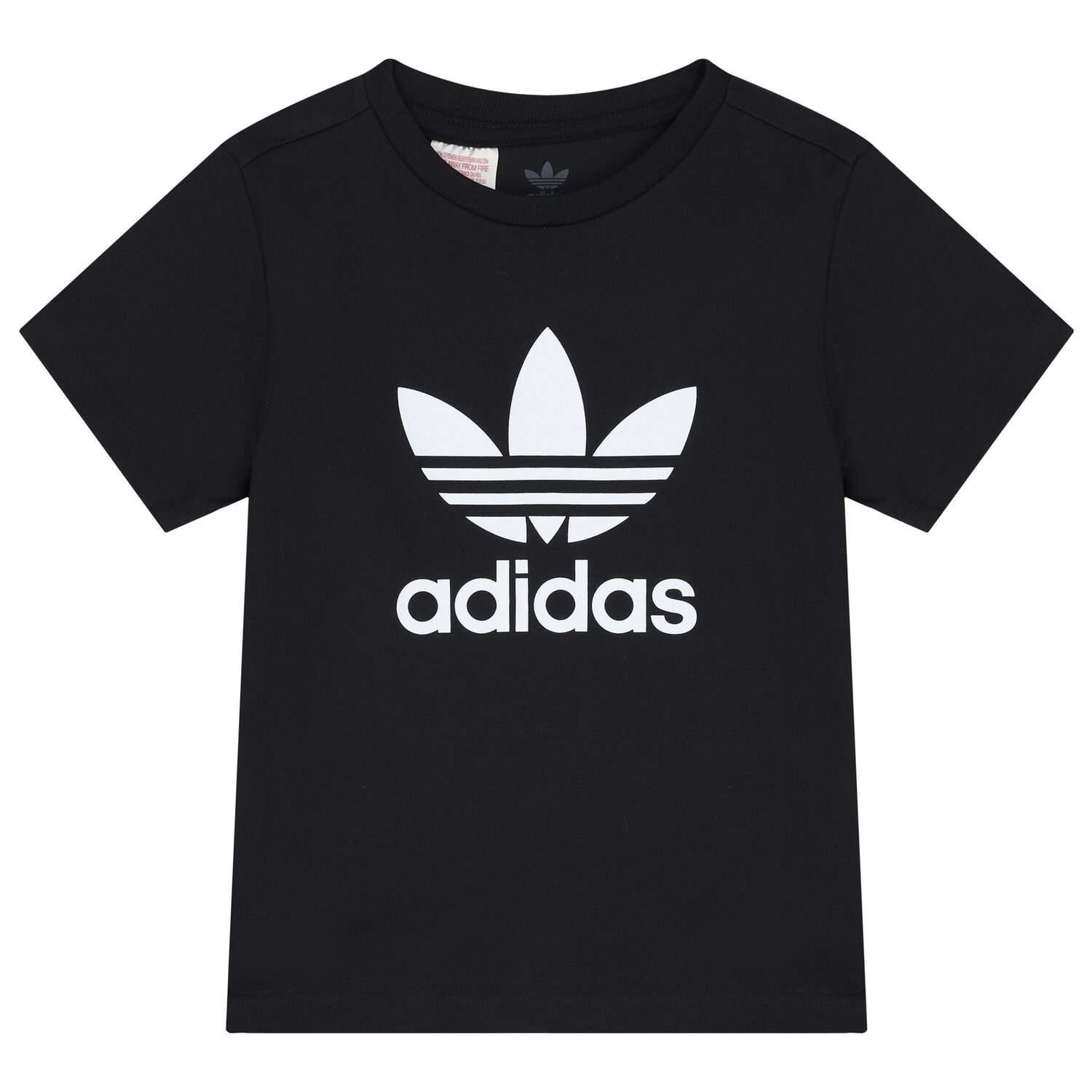 تيشيرت بشعار تريفويل باللون الأسود, 1, hi-res