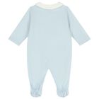 Baby Boys Blue & Ivory Logo Babygrow Gift Set , 2, hi-res