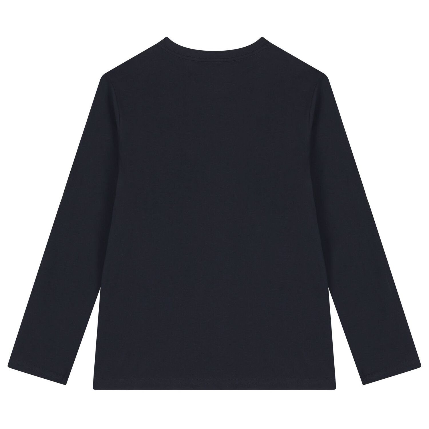 بلوزة قطنية بأكمام طويلة بشعار باللونين الأبيض والأزرق الداكن للأولاد (عبوة من قطعتين), 1, hi-res