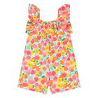 Younger Girls Multi-Coloured Floral Jumpsuit, 2, hi-res
