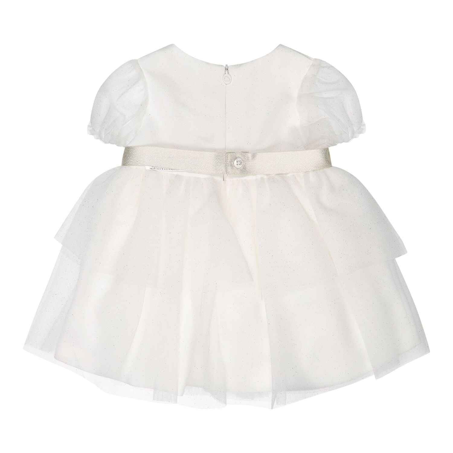 Baby Girls Ivory Tulle Dress Set, 1, hi-res