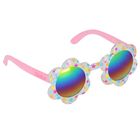 Girls White & Pink Logo Sunglasses, 1, hi-res