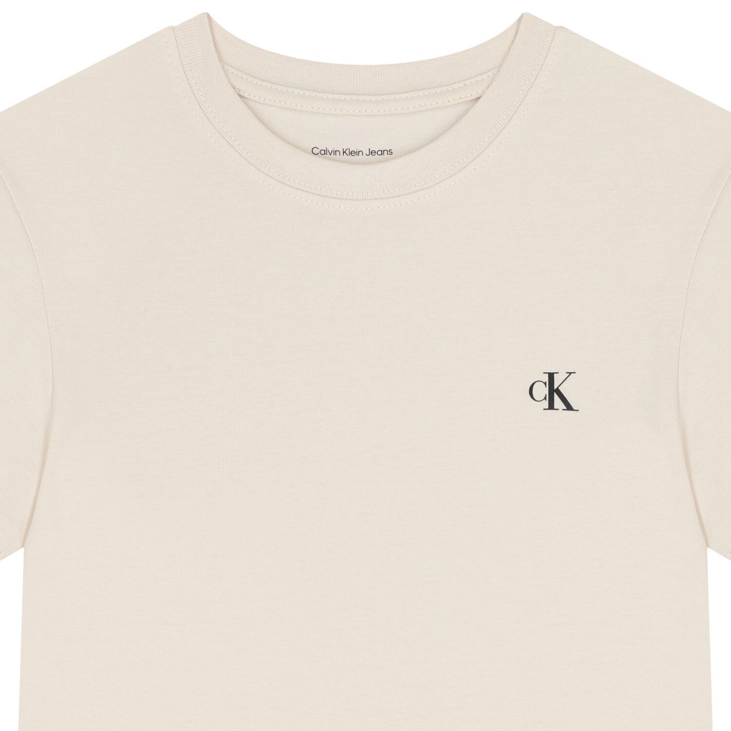 تي شيرت بشعار للأولاد باللون العاجي والبيج (عبوة من قطعتين), 12, hi-res