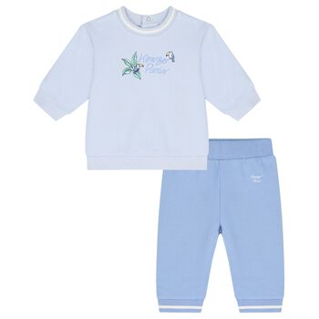 Baby Boys Blue Logo Tracksuit