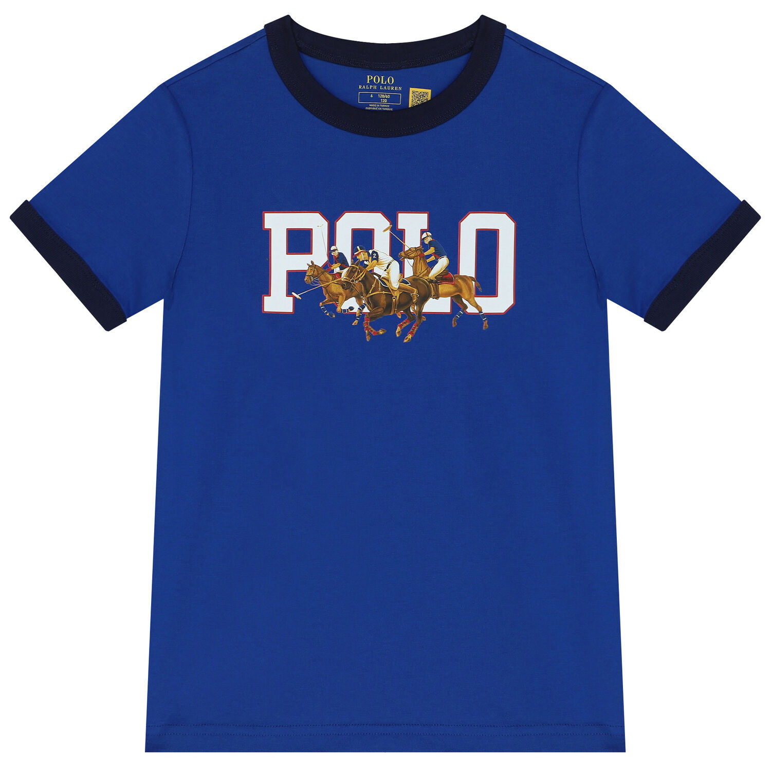 Boys Blue Logo T-Shirt, 1, hi-res
