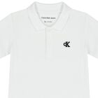 Baby Boys White Logo Polo Shirt, 1, hi-res