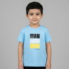 Younger Boys Blue Logo T-Shirt, 2, hi-res