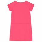 Girls Pink Logo Dress, 1, hi-res