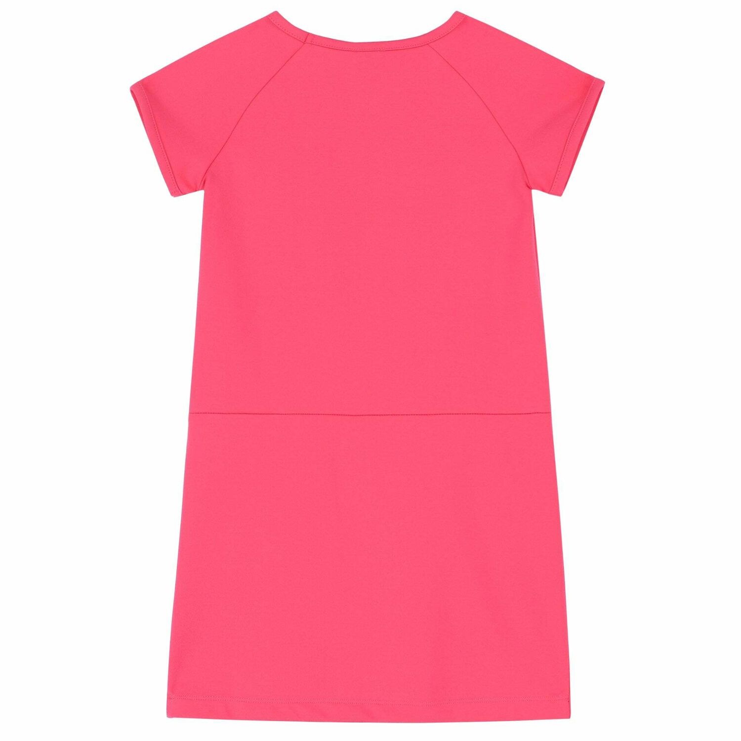 Girls Pink Logo Dress, 1, hi-res