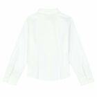 Girls White Cotton Blouse, 1, hi-res
