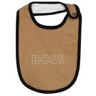 مريلة بالشعار باللون الأبيض والبيج ( 3 قطع), 1, hi-res