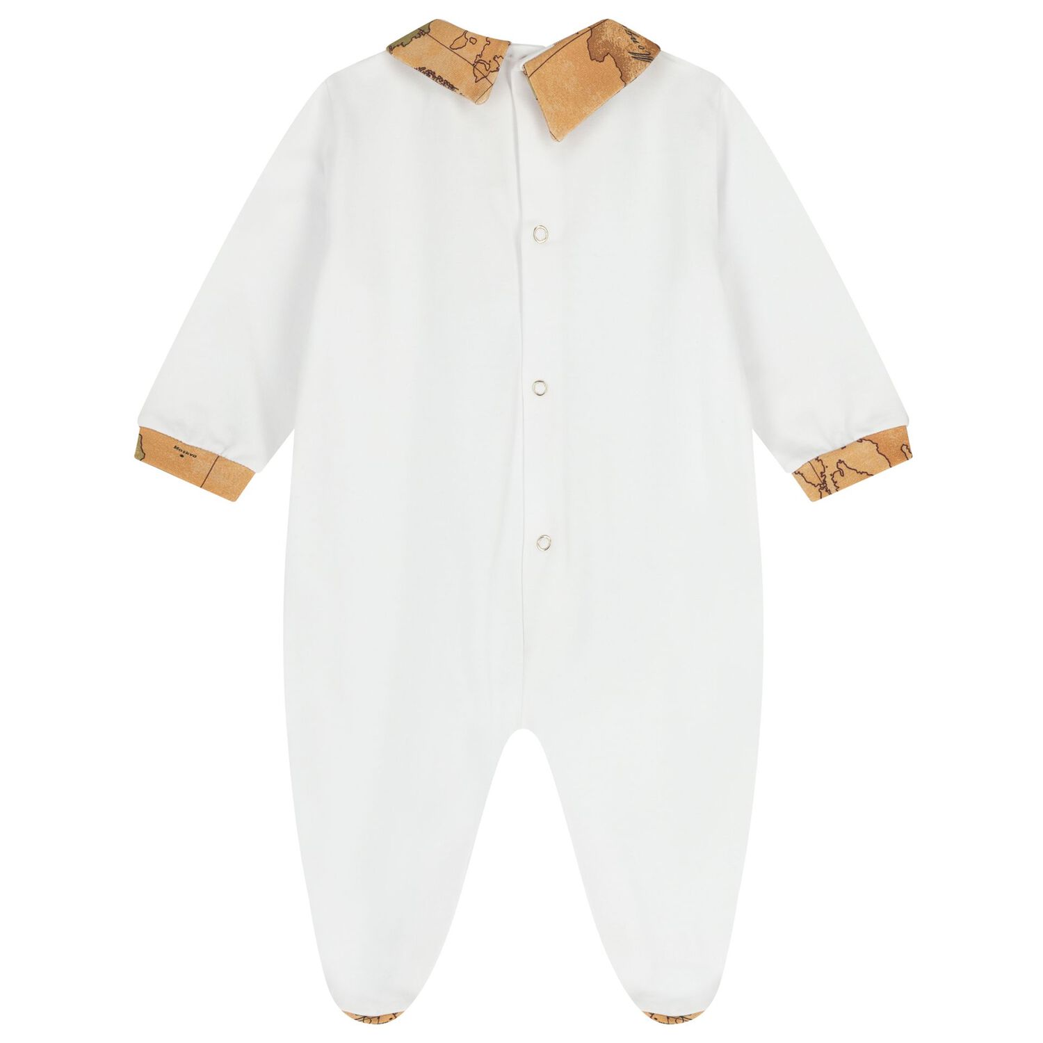 White & Beige Geo Map Babygrow Gift Set, 1, hi-res