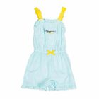 Girls Blue Cotton Sun Dress, 1, hi-res