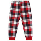 Younger Girls Ivory & Red Festive Pyjamas, 1, hi-res