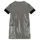 Girls Green & Black Sequin Dress, 1, hi-res