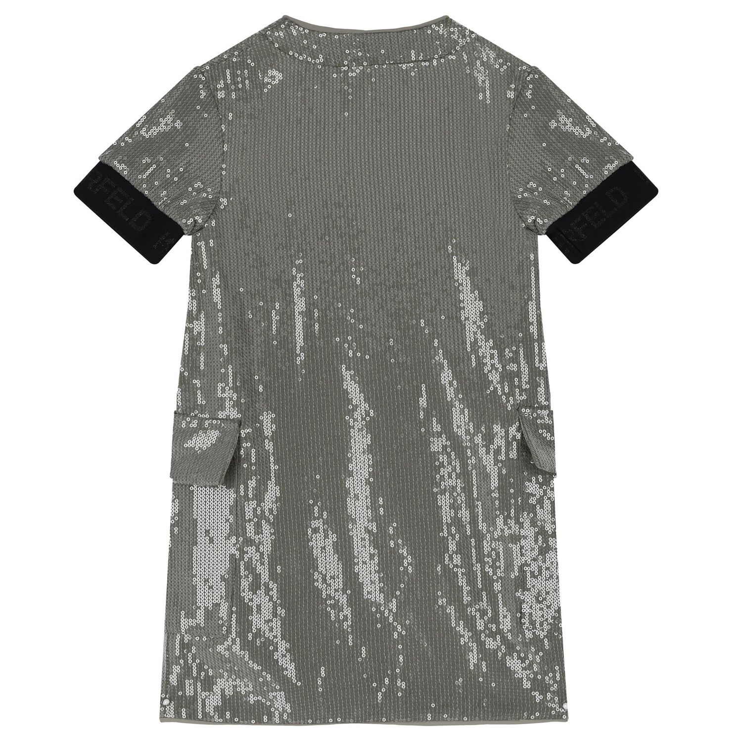 Girls Green & Black Sequin Dress, 1, hi-res image number null