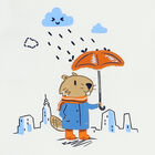 توب أولاد بأكمام باللون العاجي, 1, hi-res