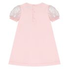Younger Girls Pink Logo Dress, 2, hi-res