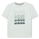 Boys Green Logo T-Shirt, 5, hi-res