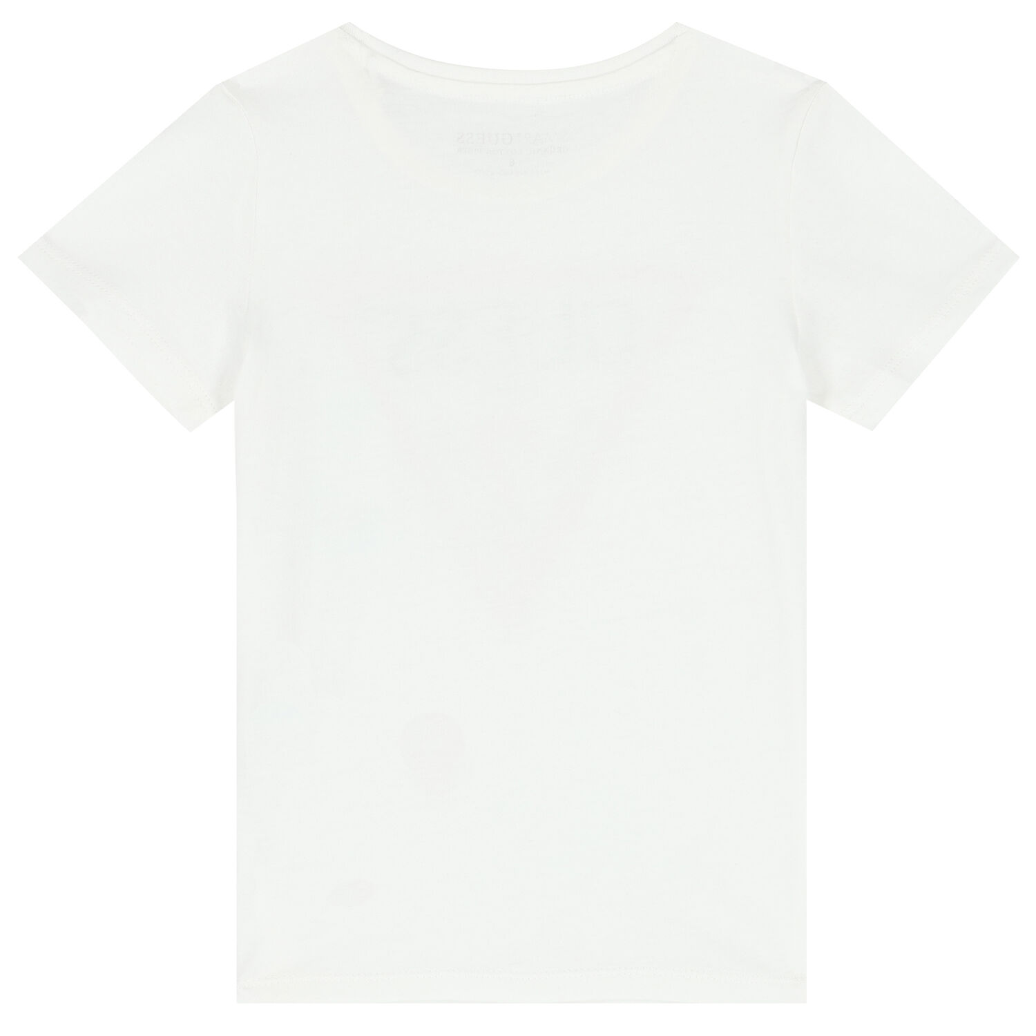 تيشيرت بالشعار باللون الأبيض للبنات, 1, hi-res