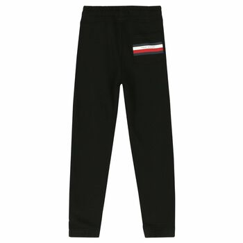 Boys Black Logo Joggers