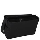 حقيبة تغيير حفاضات الأطفال بشعار باللونين الأبيض والأسود, 1, hi-res