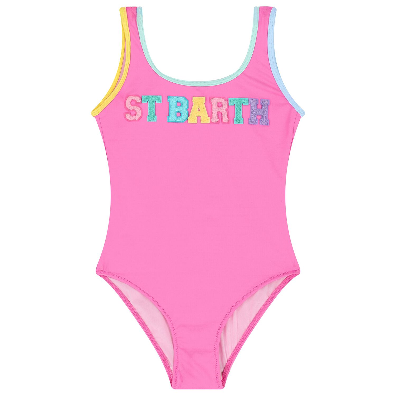 Girls Pink Logo Swimsuit, 1, hi-res image number null