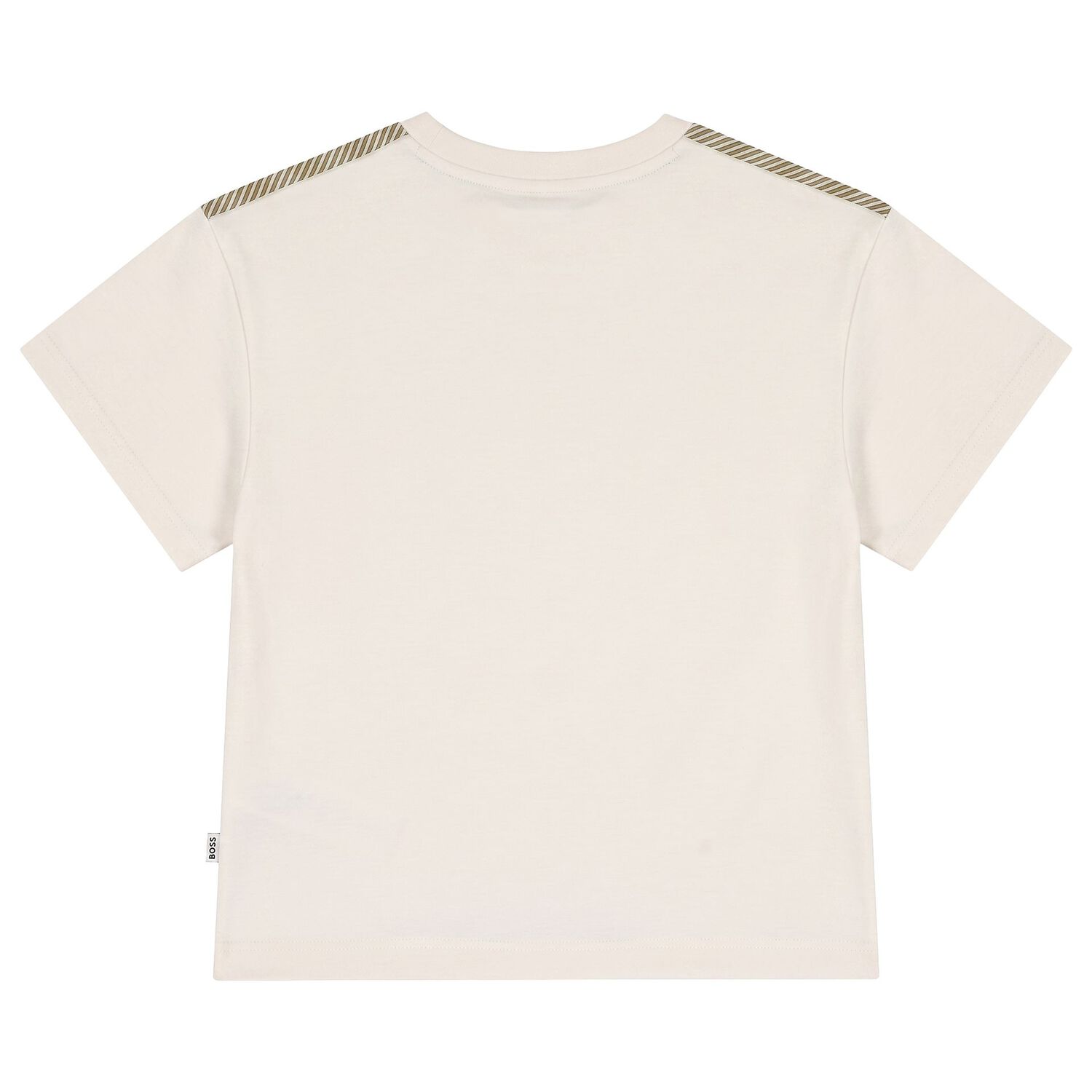 Boys Beige Logo T-Shirt, 2, hi-res