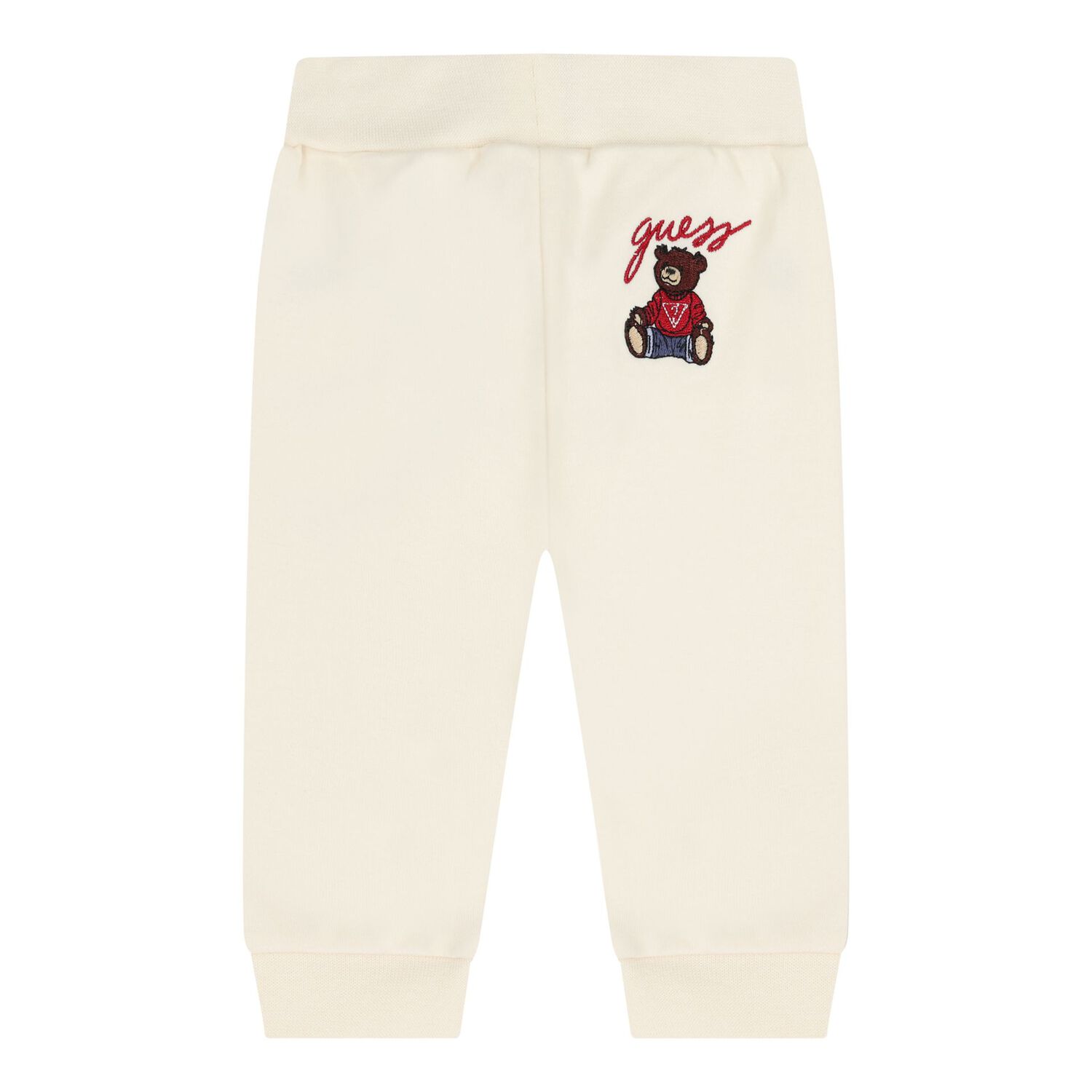 Ivory Teddy Bear Logo Baby Tracksuit Set, 1, hi-res