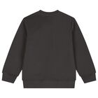 Boys Grey Planet Earth Sweatshirt, 1, hi-res