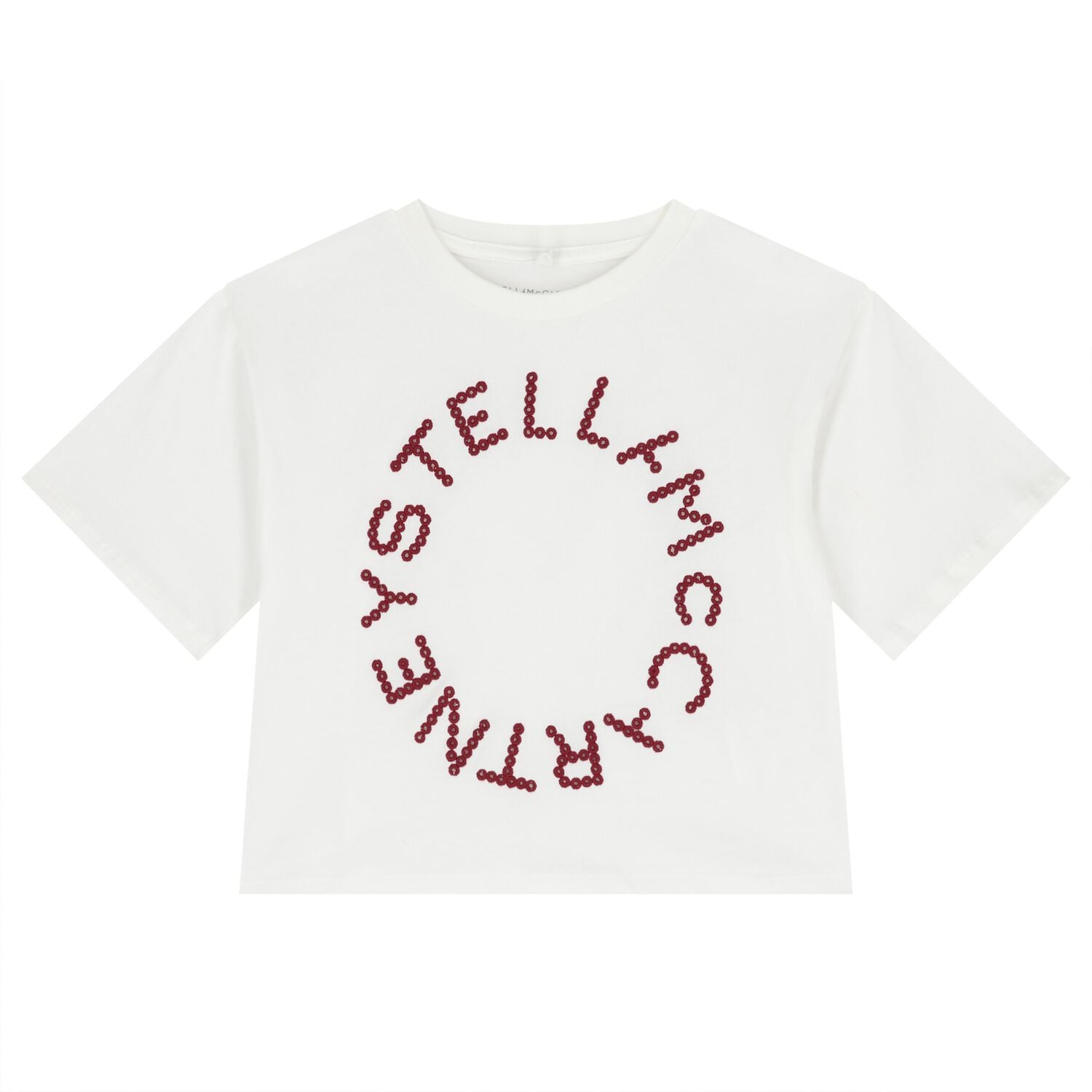 Girls White Logo T-Shirt, 1, hi-res
